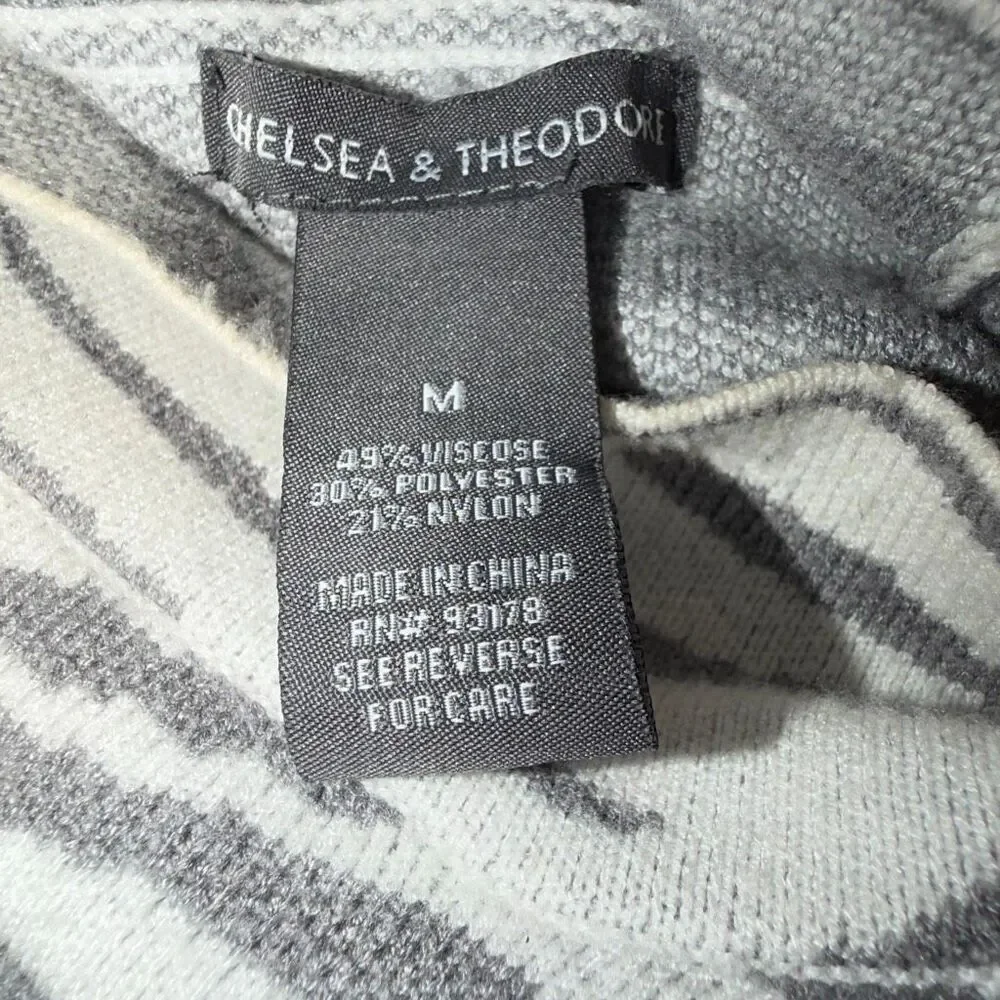 ANTHROPOLOGIE x CHELSEA AND THEODORE Lizzie Mock Neck Sweater-M